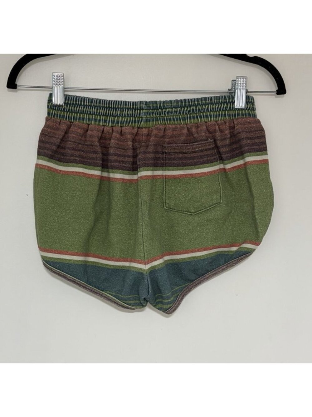 Aviator Nation Green Tulum Rainbow Jogger Shorts Size XS - Picture 4 of 8